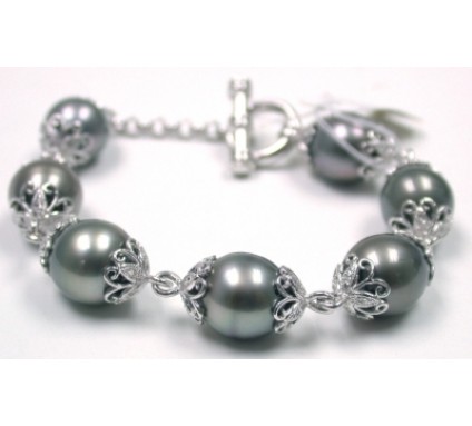 Pearl and diamond Bracelet-KW043W